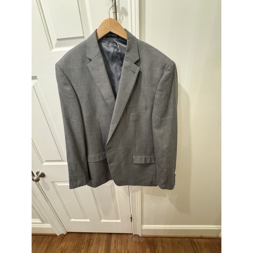 Lauren Ralph Lauren Men's Sport Coat Blazer 50L Gray Micro Check